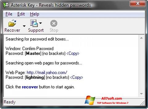 Снимка на екрана Asterisk Key за Windows 7