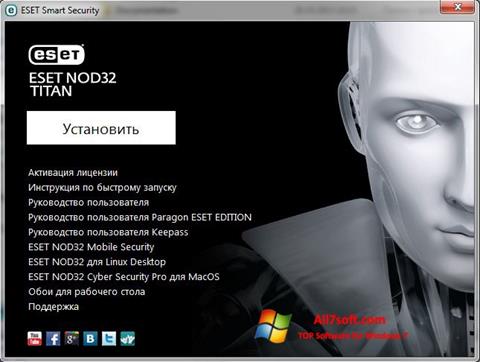 Снимка на екрана ESET NOD32 Titan за Windows 7