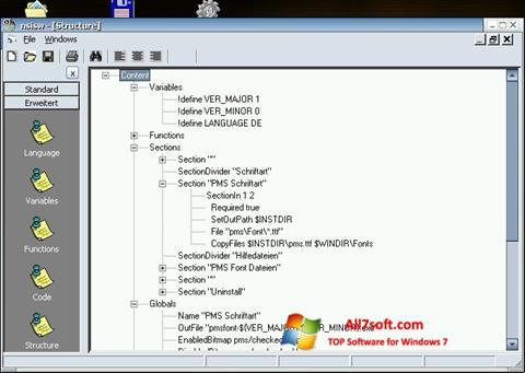 Снимка на екрана NSIS за Windows 7