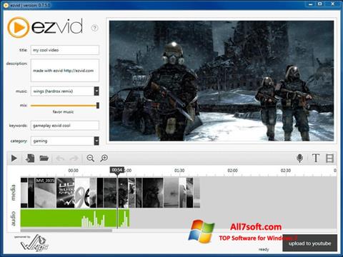 Снимка на екрана Ezvid за Windows 7
