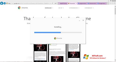 Снимка на екрана Google Chrome Offline Installer за Windows 7