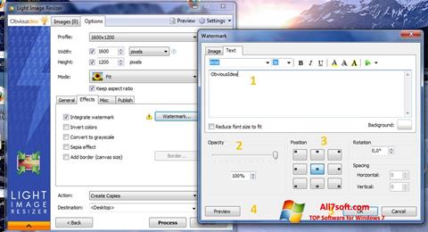 Снимка на екрана Light Image Resizer за Windows 7