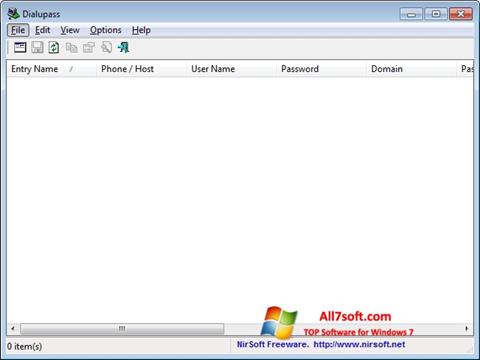 Снимка на екрана Dialupass за Windows 7