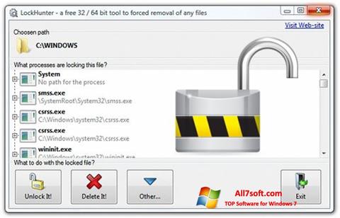 Снимка на екрана LockHunter за Windows 7
