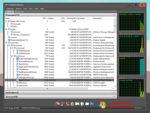 Снимка на екрана Comodo Cleaning Essentials за Windows 7