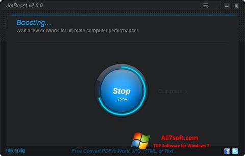 Снимка на екрана JetBoost за Windows 7
