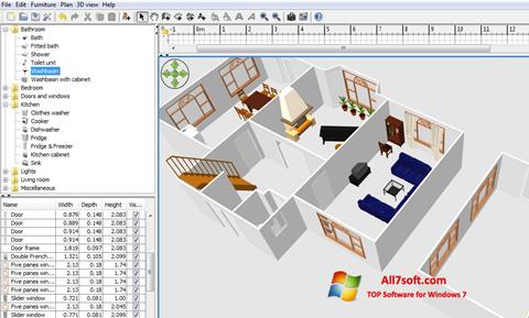 Снимка на екрана FloorPlan 3D за Windows 7