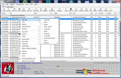 Снимка на екрана Mp3tag за Windows 7
