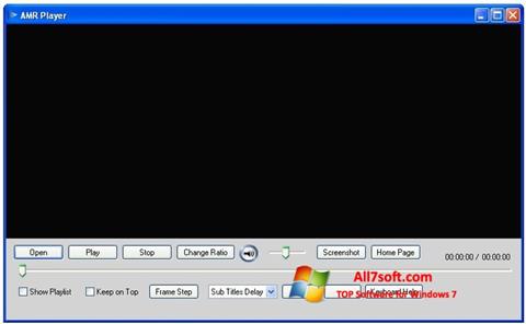Снимка на екрана AMR Player за Windows 7