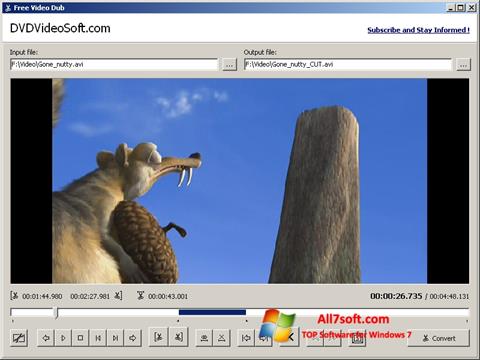 Снимка на екрана Free Video Dub за Windows 7