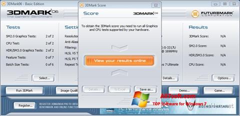Снимка на екрана 3DMark06 за Windows 7