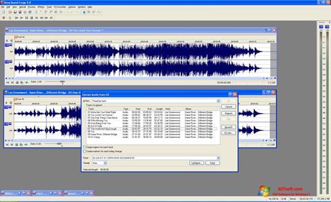 Снимка на екрана Sound Forge за Windows 7