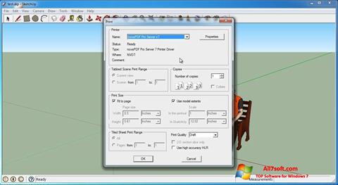 Снимка на екрана SketchUp Make за Windows 7