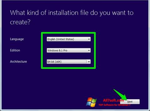 Снимка на екрана Windows Bootable Image Creator за Windows 7