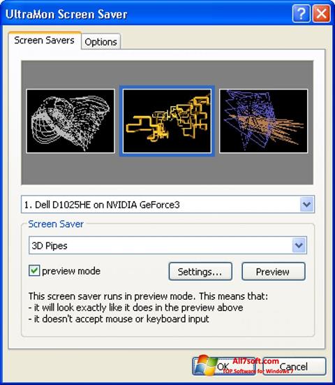 Снимка на екрана UltraMon за Windows 7