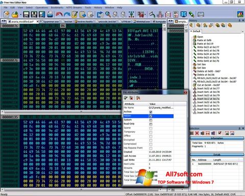 Снимка на екрана Hex Editor Neo за Windows 7