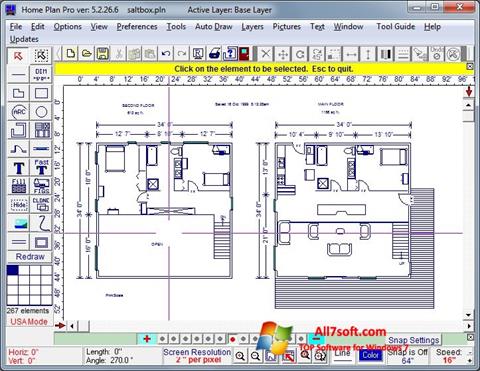 Снимка на екрана Home Plan Pro за Windows 7
