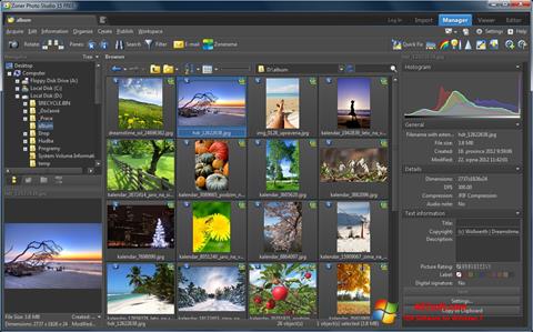 Снимка на екрана Zoner Photo Studio за Windows 7