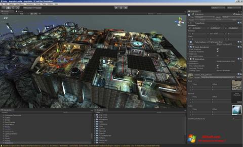 Снимка на екрана Unity 3D за Windows 7
