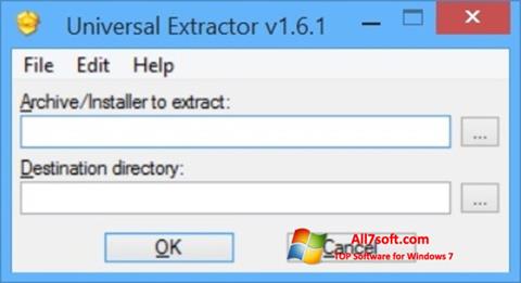 Снимка на екрана Universal Extractor за Windows 7