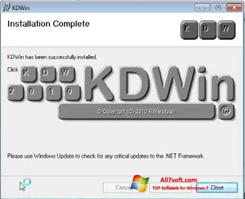 Снимка на екрана KDWin за Windows 7