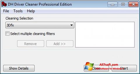 Снимка на екрана Driver Cleaner за Windows 7