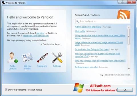 Снимка на екрана Pandion за Windows 7