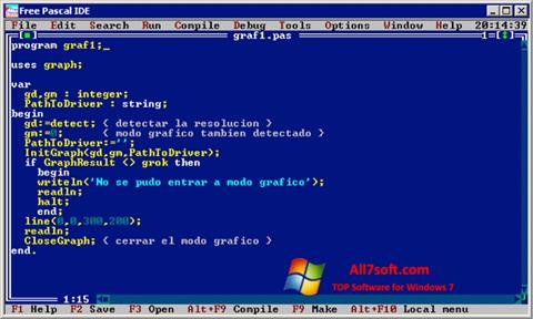 Снимка на екрана Free Pascal за Windows 7