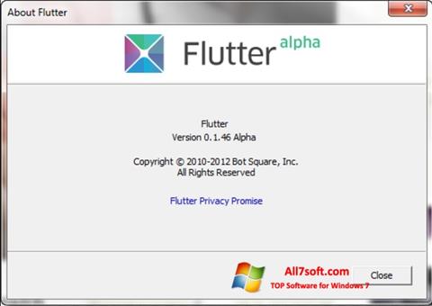 Снимка на екрана Flutter за Windows 7