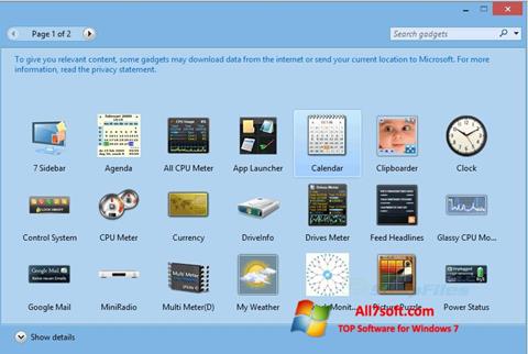 Снимка на екрана 8GadgetPack за Windows 7