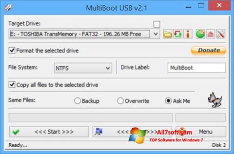 Снимка на екрана Multi Boot USB за Windows 7