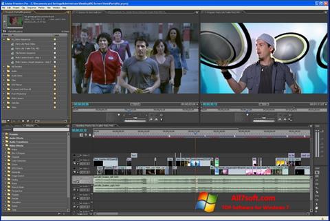 Снимка на екрана Adobe Premiere Pro за Windows 7