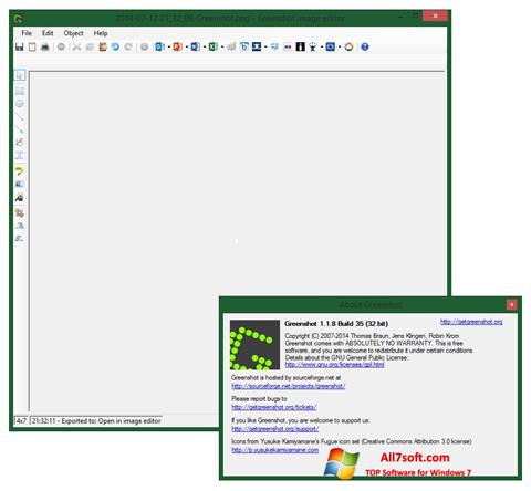 Снимка на екрана Greenshot за Windows 7