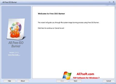 Снимка на екрана ISO Burner за Windows 7
