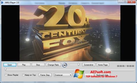 Снимка на екрана MKV Player за Windows 7