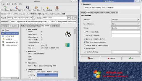 Снимка на екрана Nmap за Windows 7