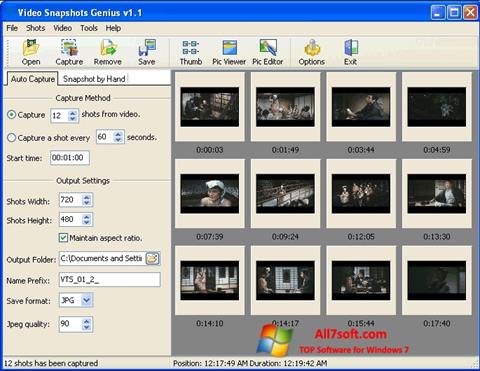 Снимка на екрана SnapShot за Windows 7