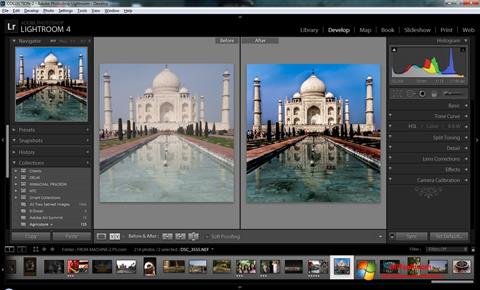 Снимка на екрана Adobe Photoshop Lightroom за Windows 7