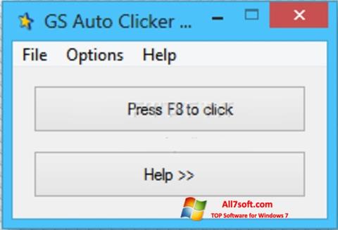 Снимка на екрана GS Auto Clicker за Windows 7