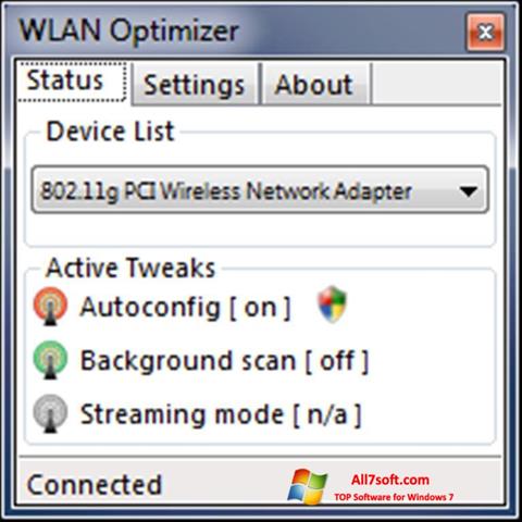 Снимка на екрана WLAN Optimizer за Windows 7