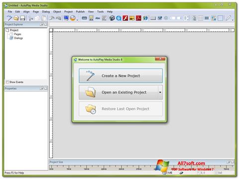 Снимка на екрана AutoPlay Media Studio за Windows 7