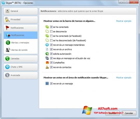 Снимка на екрана Skype Beta за Windows 7