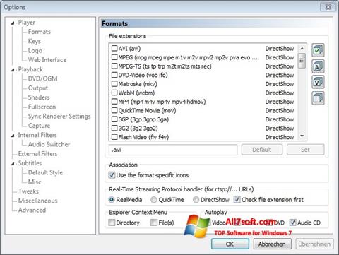 Снимка на екрана Combined Community Codec Pack за Windows 7