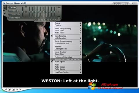 Снимка на екрана Crystal Player за Windows 7
