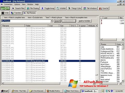 Снимка на екрана Soulseek за Windows 7