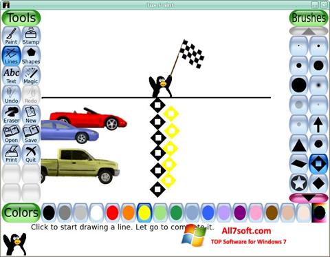 Снимка на екрана Tux Paint за Windows 7