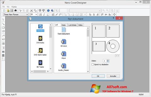 Снимка на екрана Nero Cover Designer за Windows 7