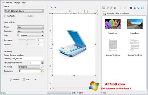 Снимка на екрана WinScan2PDF за Windows 7