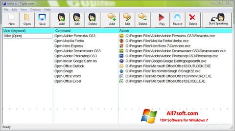 Снимка на екрана Typle за Windows 7