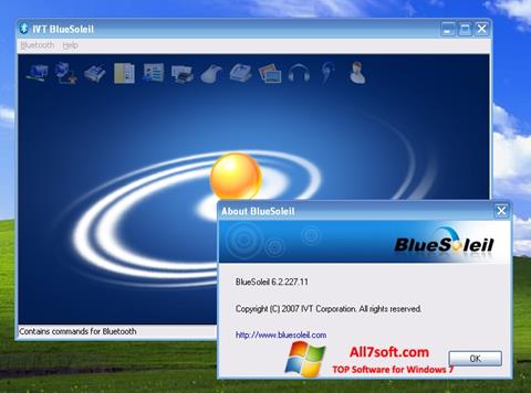 Снимка на екрана BlueSoleil за Windows 7